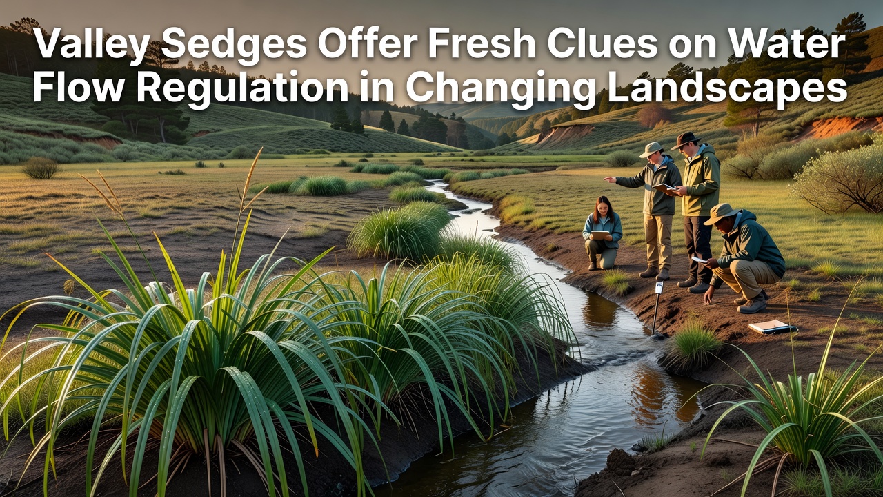 Valley Sedges Offer Fresh Clues on Water Flow Regulation in Changing Landscapes